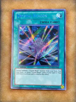 Yugioh Crystal Beacon RYMP-EN048 Secret Rare 1st Ed NM - Image 1