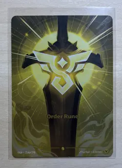 Alt Art Riftbound Order Rune Card Origins 214a/298 English League Of Legends - Image 1