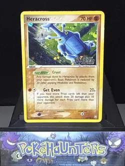 Pokemon Card Heracross 43/109 EX Team Rocket Returns Reverse Holo STAMPED Played - Image 1
