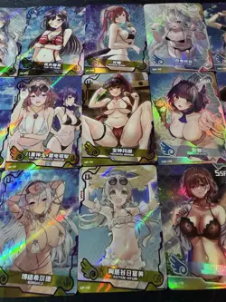 Goddess Story Waifu Bikini 18 x Character Doujin Cards Maiden Girl Party SSR UR - Image 3