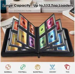 Top Loader Card Binder - Holds 112 Top Loaders Storage, 4 Pockets with Sleeves - Image 2