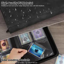 Top Loader Card Binder - Holds 112 Top Loaders Storage, 4 Pockets with Sleeves - Image 3