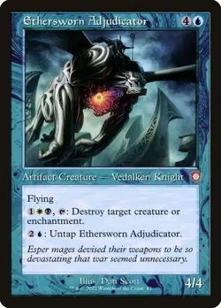MTG - Ethersworn Adjudicator - Retro Frame - The Brothers' War - Magic - Image 1