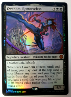 Gwenom, Remorseless - MTG Marvel Spider-Man - FOIL Promo - 0286 NM - Image 1