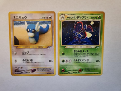 Light Played Pokemon Dratini No. 147 / Light Ledian No.166 Neo Destiny Japanese - Image 1