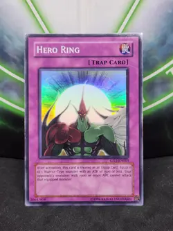 Yugioh Hero Ring GX1-EN003 Super Rare MP - Image 1