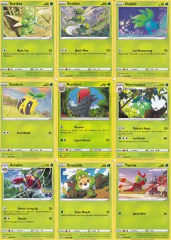POKEMON TCG 26 CARD GRASS TYPE LOT. - Image 1