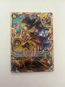 One Piece TCG OP13-120 Sabo SEC Card Game CCG English - Image 1