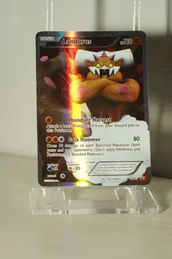 Pokemon Card Landorus Full Art BW43 Promo Black and White ENG EXC - Image 1