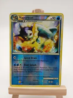 Vaporeon 52/95 - Call of Legends - Rare Reverse Holo MP Pokemon Card, 2011 - Image 1