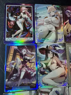 Waifu Bikini 9 x Goddess Doujin Cards Genshin Impact Under The Nightgown #2 - Image 2