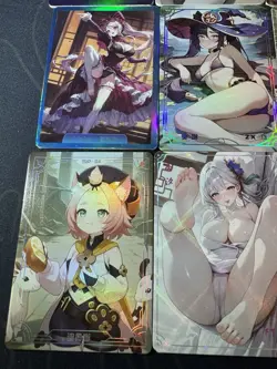 Waifu Bikini 9 x Goddess Doujin Cards Genshin Impact Under The Nightgown #2 - Image 5