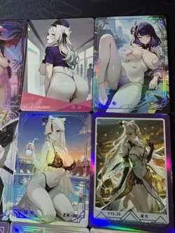 Waifu Bikini 9 x Goddess Doujin Cards Genshin Impact Under The Nightgown #1 - Image 3