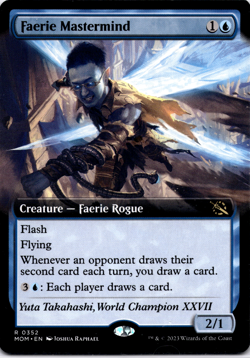Faerie Mastermind Extended Art NM MTG - Image 1
