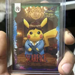 Scarface (Pikachu) #140 - Galaxy Holo - Electric Pikachu Cosplay - Pokemon - Image 1