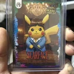 Scarface (Pikachu) #140 - Galaxy Holo - Electric Pikachu Cosplay - Pokemon - Image 2
