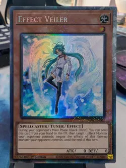 YuGiOh! Effect Veiler RA01-EN003 Collector's Rare 1st Ed - Image 1