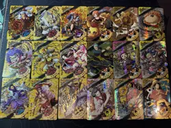 One Piece Set of 18 Collectible Character Anime SSR Cards CCG Luffy Ace Hancock - Image 1