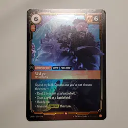 Flawed Riftbound OGN 157/298 Udyr card Chinese League Of Legends - Image 1