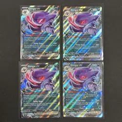 Gengar EX 104/162 Ultra Rare S & V Temporal Forces Pokemon Card x 4 - Image 1