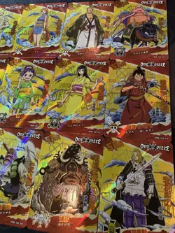 One Piece Set of 18 Collectible Character Anime SSR Cards CCG Luffy Nami - Image 5