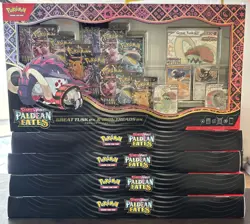 Pokemon Paldean Fates Great Tusk Iron Threads EX Premium Collection x5 In Hand - Image 1