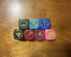 Official Complete Yu-Gi-Oh! Preregistration Promo Millennium Items Dice Set - Image 1