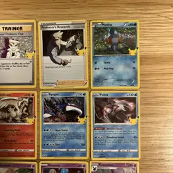 Profesor Oak Full Art Celebrations 25th Anniversary x16 Pokemon Card Bundle - Image 5