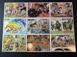 One Piece 9 x Collectible Character Anime Cards Luffy Shanks Chopper Manga - Image 1