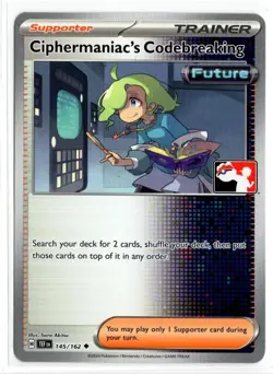 Ciphermaniac's Codebreaking 145/162 Play Promo Pokemon Card NM - Image 1