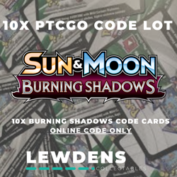 10 x Burning Shadows - Pokemon Trading Card Game Online Code Cards - PTCGO - Image 1