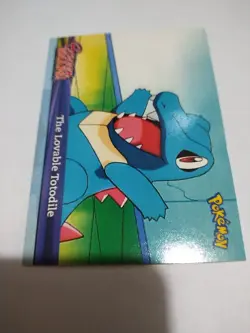 The Lovable Totodile Snap01 Topps Johto Series 1 2001 Pokemon Card - Image 1