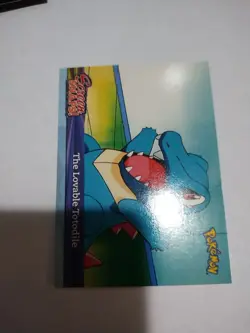 The Lovable Totodile Snap01 Topps Johto Series 1 2001 Pokemon Card - Image 2