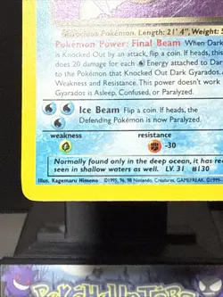 Pokemon Card Dark Gyarados 8/82 Team Rocket Set Rare Holo WOTC Light Play - Image 5