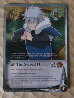The Second Hokage NUS042 Secret Rare 1st Edition Card Naruto CCG Bandai Card... - Image 1