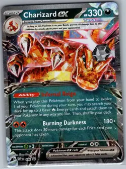 Charizard ex SVP 196 SV: Scarlet & Violet Promo Cards - Pokemon Card - NM - Image 1