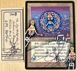 MTG Legends Life Matrix Alter Altered Sketch Art Amy WEBER Magic - Image 1