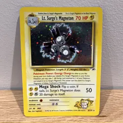 Pokemon TCG Lt. Surge's Magneton Gym Heroes LP/NM - Image 1