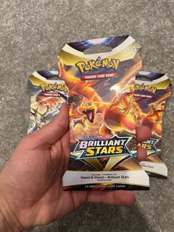 3 x Pokemon Brilliant Stars Sleeved Booster Pack - Sealed Inc 2 Charizard arts - Image 2