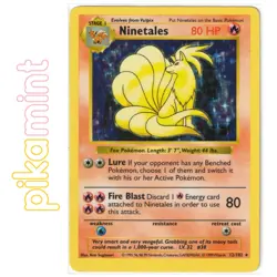 Ninetales 12/102 Shadowless Edition 1999 Base Set Holo Rare WOTC Pokemon TCG - Image 1