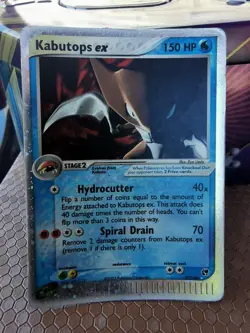 Pokemon EX Sandstorm Kabutops Card 97/100 Holo Rare TCG - Image 1
