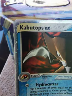 Pokemon EX Sandstorm Kabutops Card 97/100 Holo Rare TCG - Image 2
