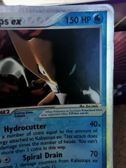 Pokemon EX Sandstorm Kabutops Card 97/100 Holo Rare TCG - Image 3