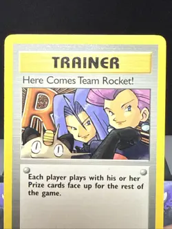 Pokemon Card Here Comes Team Rocket 71/82 Team Rocket Trainer Rare 1st Ed NM - Image 2