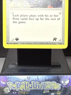 Pokemon Card Here Comes Team Rocket 71/82 Team Rocket Trainer Rare 1st Ed NM - Image 3