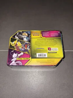 NEW Pokemon Melmetal & Lucario GX Tag Team Tin Power Partnerships SEALED - Image 2