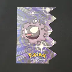 Pokemon Topps Gastly Die Cut EV04 of 12 Blue Logo - Image 1