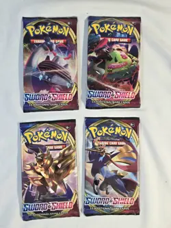 Pokemon TCG Sword and Shield Base Set Booster Pack Random Artwork NEW/SEALED - Image 1