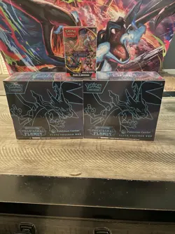 Lot Of 2 TCG Phantasmal Flames Pokemon Center ETBs & Booster Bundle Sealed - Image 2