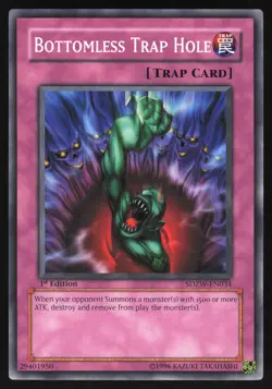 Bottomless Trap Hole - SDZW-EN034 - Common - 1st Edition Yugioh - Image 1